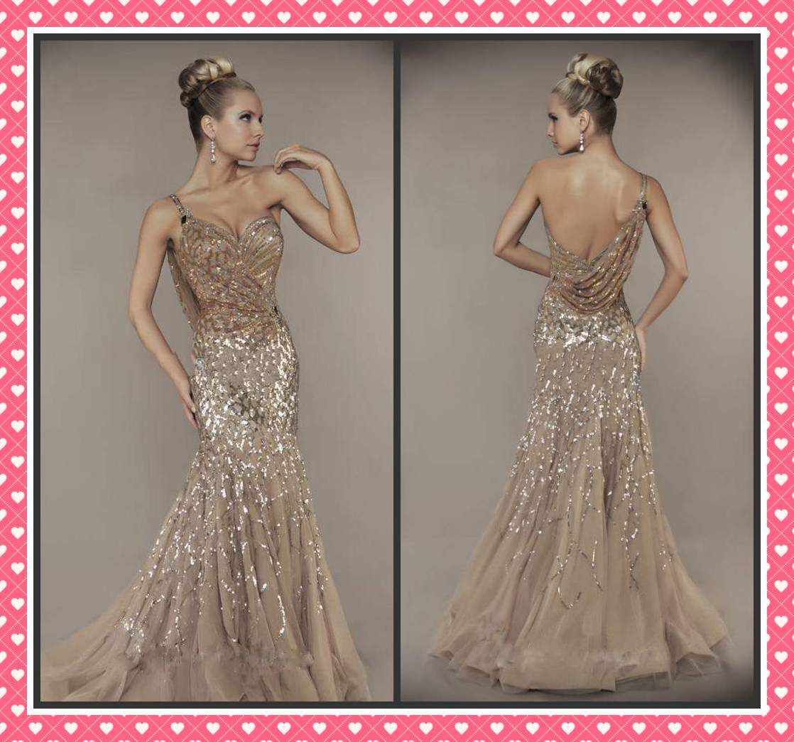 Fit Then Flared Prom Dress