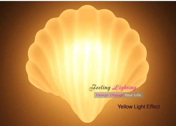 Online Cheap Hot Selling Glass Shell Wall Sconce Creative Light Wall Lamp Fixture White By ...