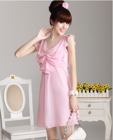 ... Celebrity Korea Dress Summer Sweet V-line Bowknot Pink Dress Free ... Celebrity Korea Dress Summer Sweet V-line Bowknot Pink Dress Free