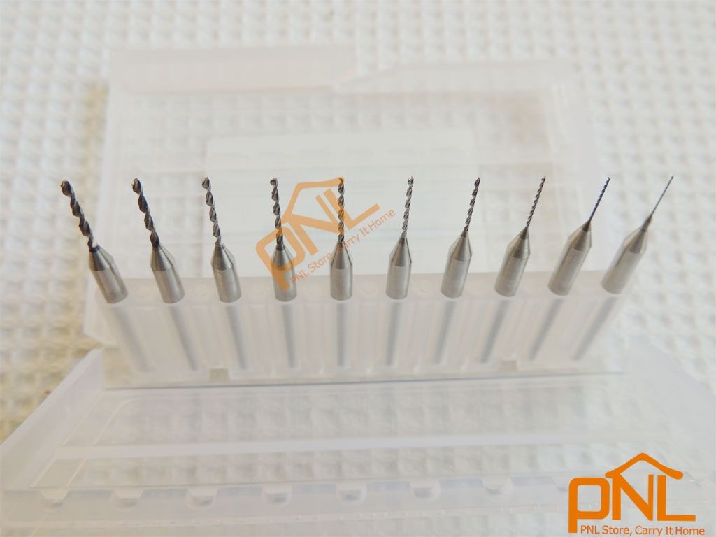 Carbide Micro Drill Bits CNC PCB Dremel /box 0.3mm to 1.2mm Micro Drill