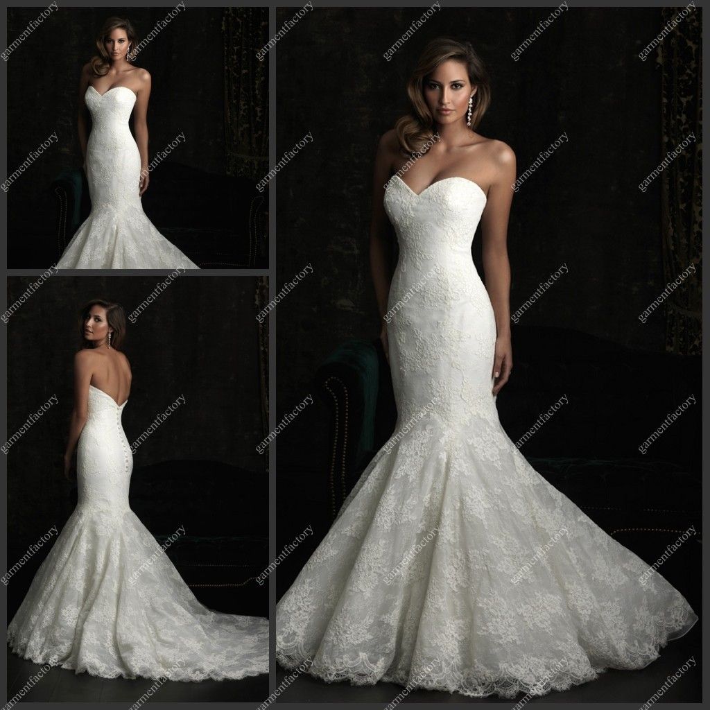 Wedding Sexy Lace Wedding Dresses sexy sweetheart mermaid lace wedding dress chapel train 2013 new bridal gown