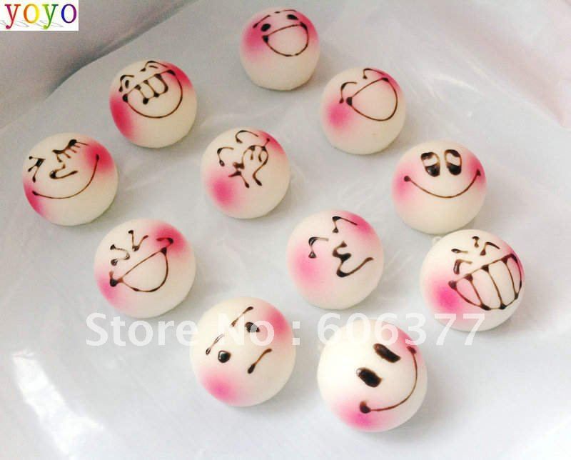 Kawaii Blush White Emotional Face Bun Squishy Cell Phone Charm/ Phone Chain Mobile Phone Chain ...