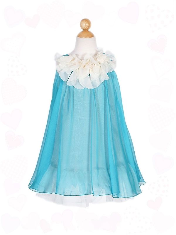 Special Offer Jewel Girls Formal Dress Sheath Sleeveless Bowknot Chiffon Flower Girl Dresses