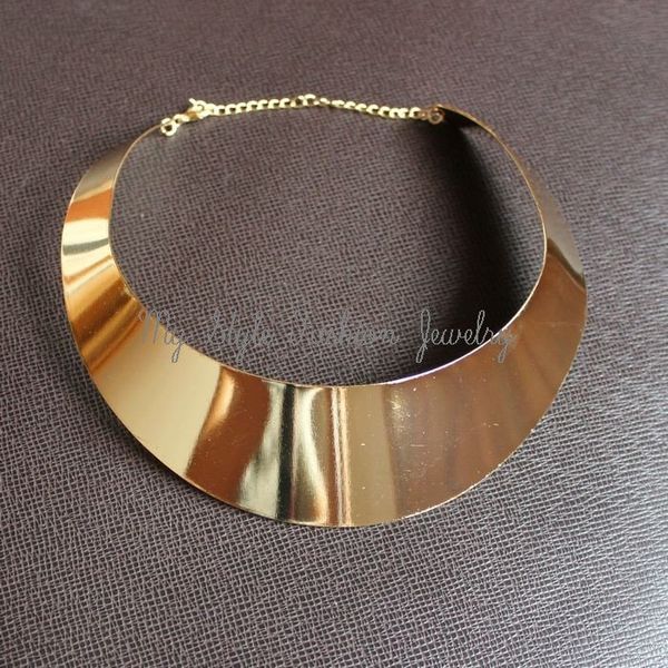 hot 18kgp lady gold curved metal choker collar bib torque torc necklace punk gothic collar free ship, Golden;silver
hot 18kgp lady gold curved metal choker collar bib torque torc necklace punk gothic collar free ship, Golden;silver