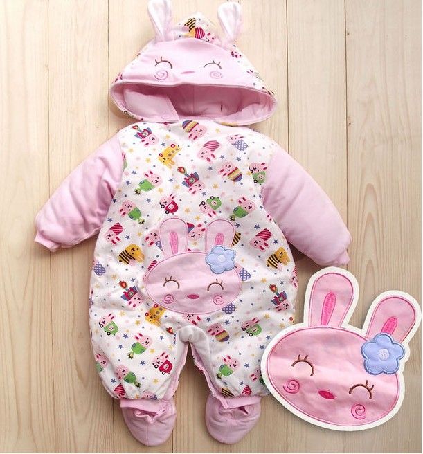 2017 The Baby Onesies Winter Thick Coat Jacket Men And Women 0 1 Years