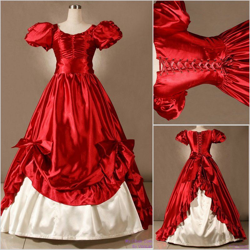ball gown with puffy sleeves