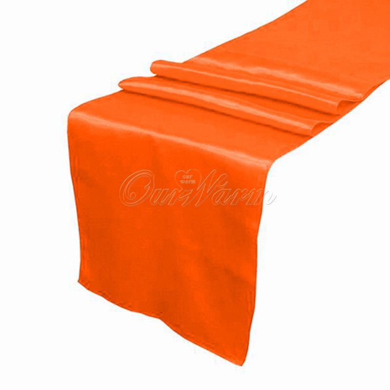 Orange table Table Runner Holiday Satin Wedding wedding runner orange Runners Party 10 Favor Cloth Orange table Table Runner Holiday Satin Wedding wedding runner orange Runners Party 10 Favor Cloth