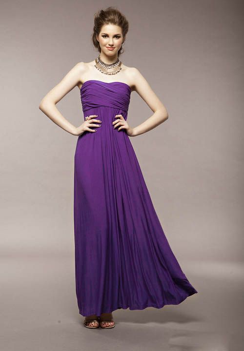 Dress Girls Casual Dress Strapless Ankle Long Dress Lovely Dress ...