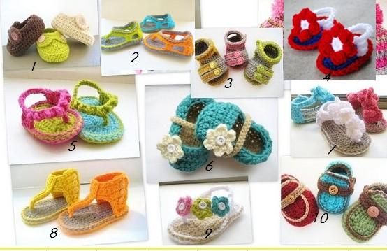 EMS Free shippingcrochet patterns newborn baby shoes handinfant 