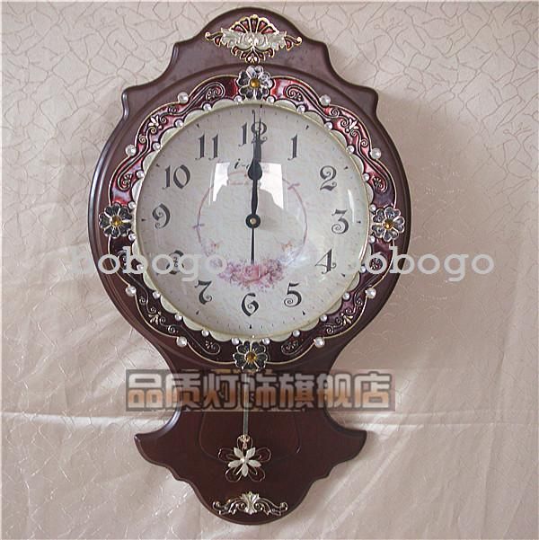 European Wall Clock European Pendulum Clock Wooden Clocks, Craft Clocks Antique Clock Modern