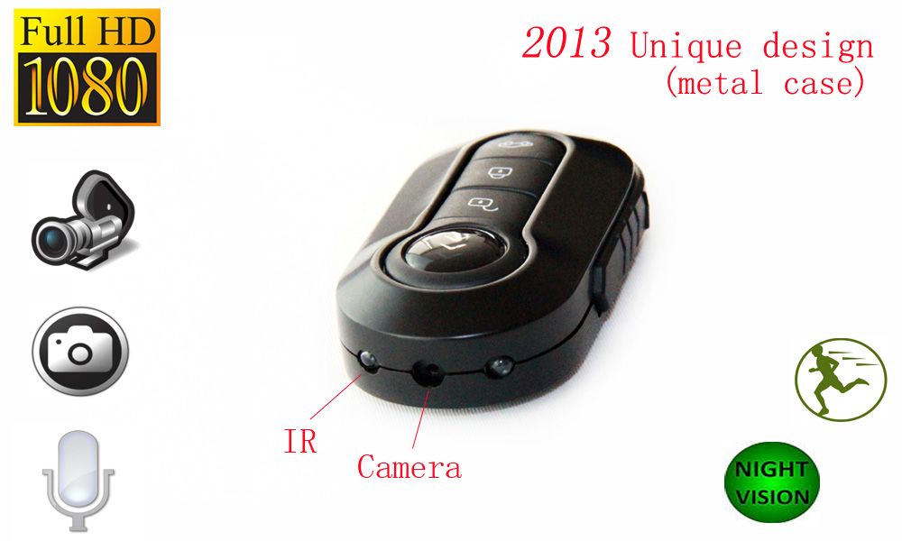Universal T4000 FULL HD 1080P Spy Car Key Hidden Camera Mini Camcorder