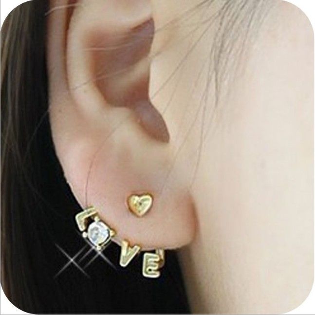 ... Diamond Stud Earrings 12pairs/lot 3 Colors Free Gift Women Jewelry