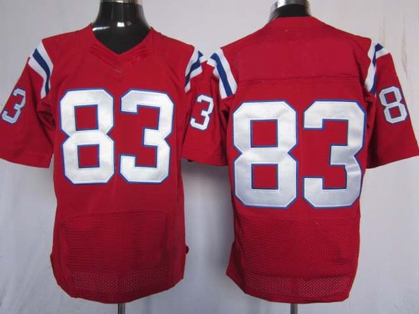 2012 elite american football 83 red jerseys rugby jersey mix order, Black;red