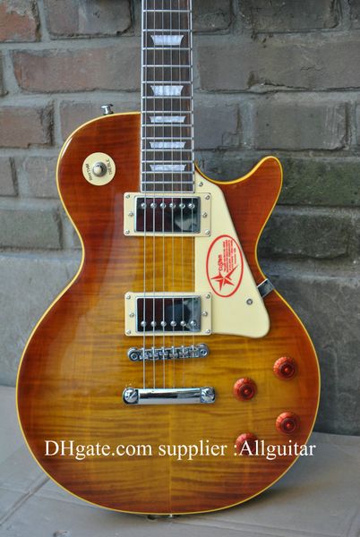 Custom Shop Тайгер Браун Honey взрыв гитары Flame Maple Top 1959 One PC Neck China Made электрогитар
Custom Shop Тайгер Браун Honey взрыв гитары Flame Maple Top 1959 One PC Neck China Made электрогитар