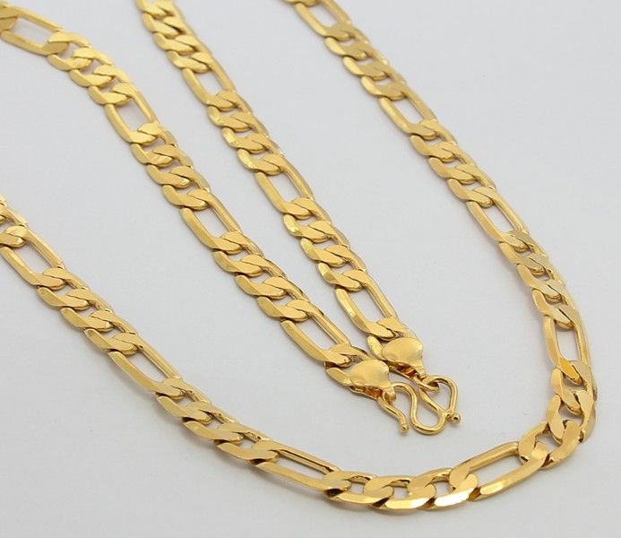 2017 Wholesale Jewelry Gold Plated Men&#39;S Necklace 8mm 16inch From Mjcool, $8.08 | Dhgate.Com