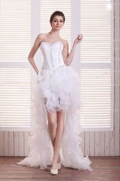 Visible boning wedding dress