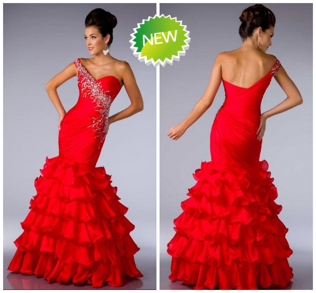 Red evening dresses cheap