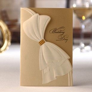 Gold wedding invitations online