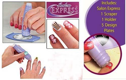 Price Free Shipping 240pcs/lot Salon Express Nail Art Stamping Kit ...