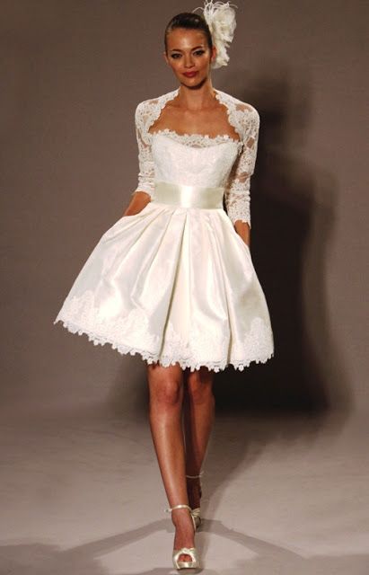 tea length wedding dress with jacket