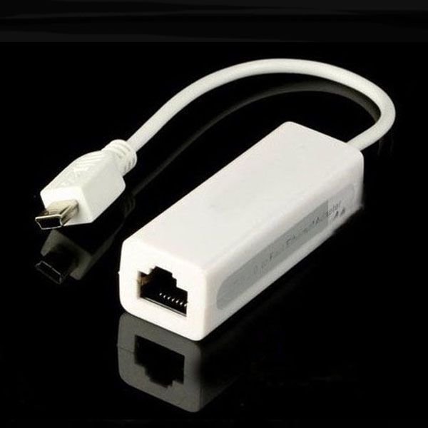 Universal New Mini USB 5 Pin 2.0 to RJ45 Female 10/100 Network
