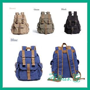 2013 Fashion Bag Backpacks School Satchel iPad Laptop Holdall Canvas ...