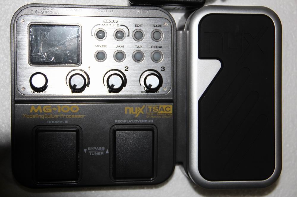 2017 130205 Nux Mg 100 Electric Guitar Multi Effects Pedal Processor ...