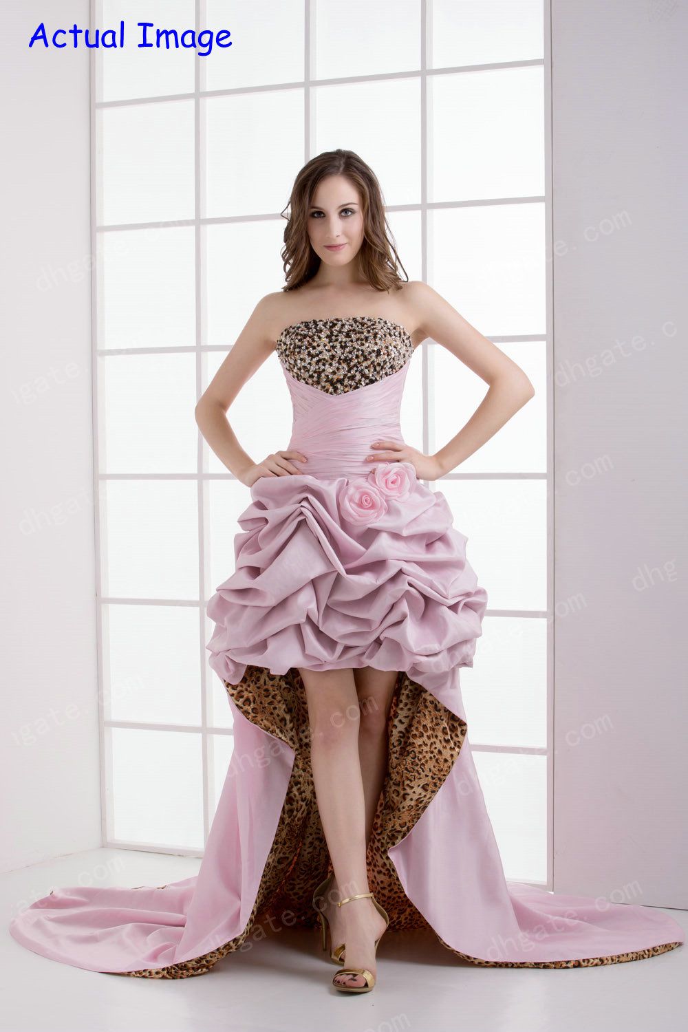  - 2013-unique-peach-leopard-print-prom-dresses