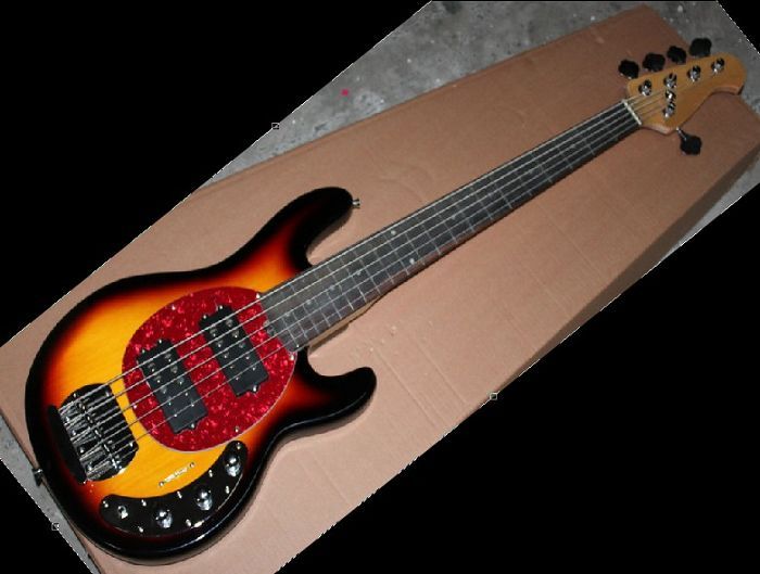 Best Selling Custom 5 String Bass Guitar Fire Burst New Arrival