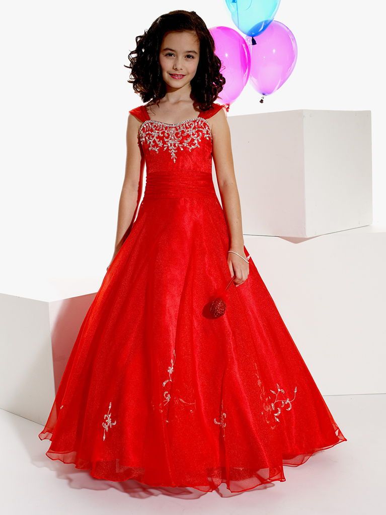 red gown for pageant