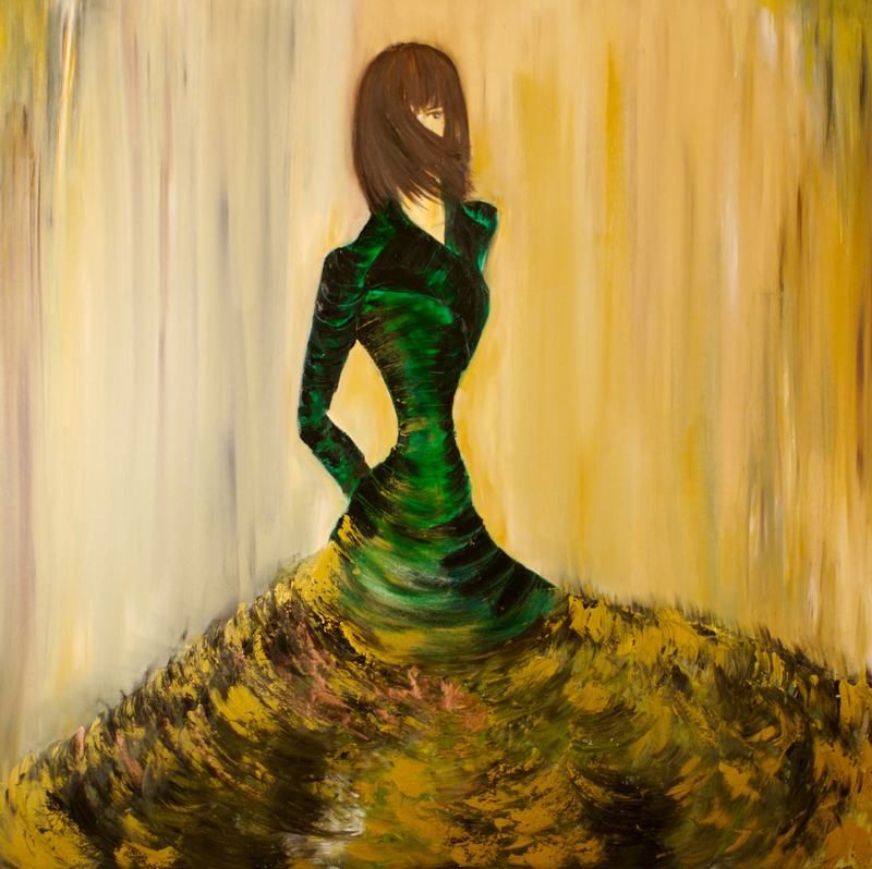 2017 Modern Life Girl Abstract Painting Home Decoration Oil Wall Art On