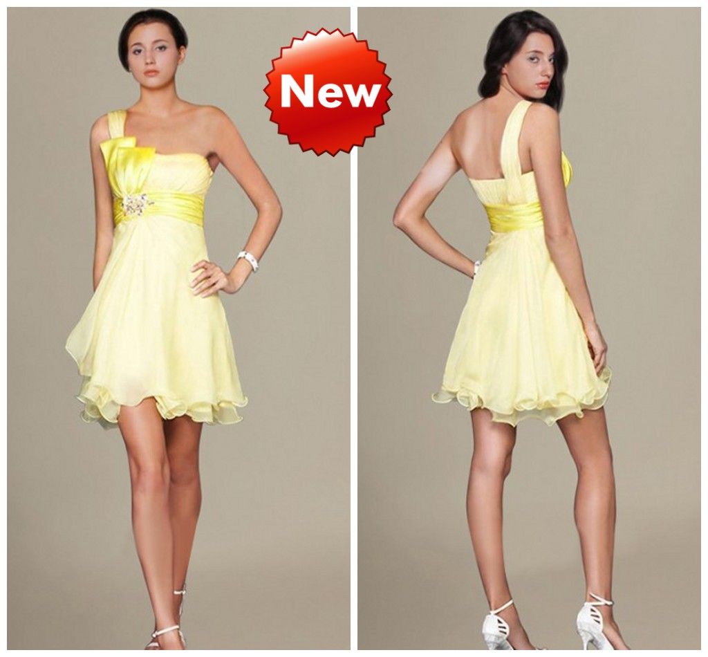 Cheap Yellow Bridesmaid Dresses
