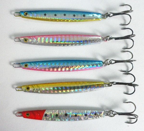 HENGJIA Newly Style Lead Spoons Fishing Lures 6.3CM 13.6G 6 Hooks