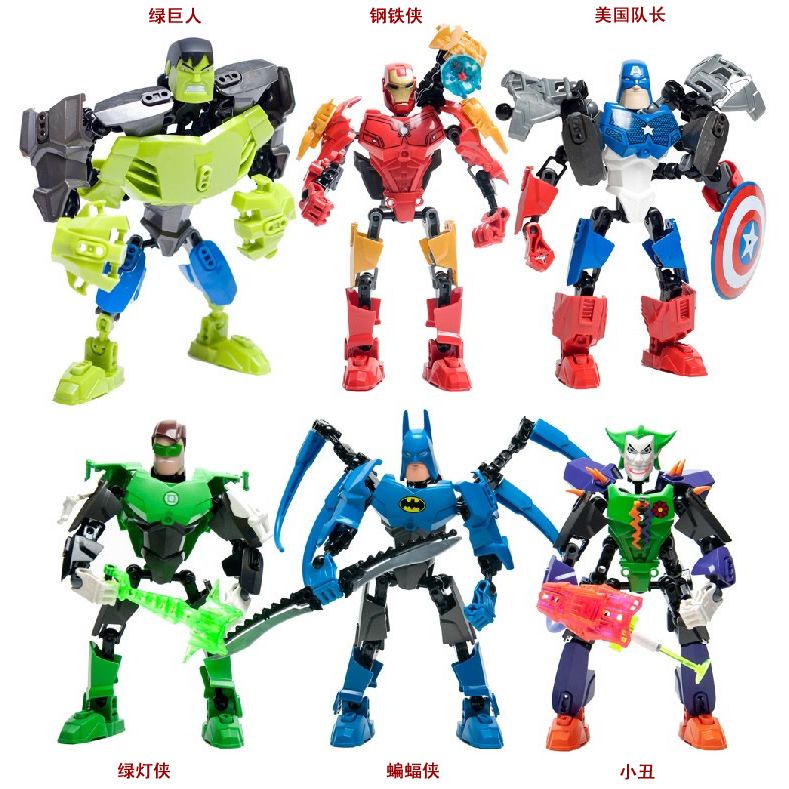 2017 Diy Robots Fight Interpolation Educational Toys Avenger Union Building Block Toys From