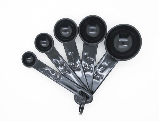 Of 5 Measuring Spoons Tablespoon Teaspoon Tea Sugar Cup Baking Cooking