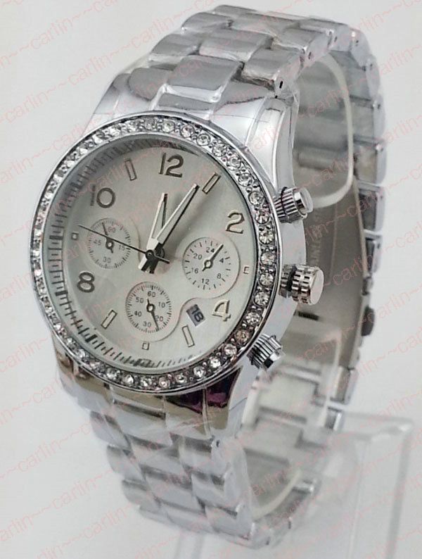 Luxury Fashion Watch + Calendar Diamonds Classic Men Women Mechanical