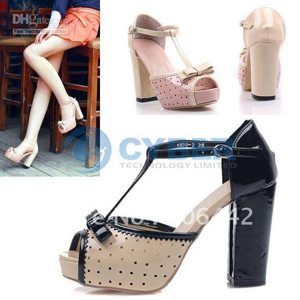 Sweet PU Leather Chunky Heel Women's Mary Janes Pumps - Milanoo.com
