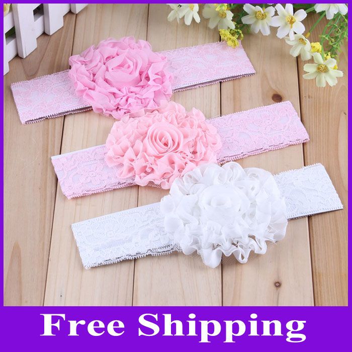 Baby Flower Headbands Children Hairbands Hair Accessory Lace Babies