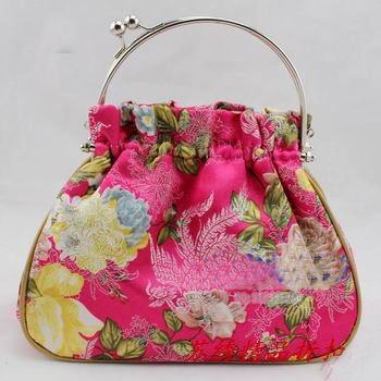 Designer Evening Bags Handbag Silk Fabric Metal Clasp Tote Bag Purse Mix Color Free Red Clutch ...
