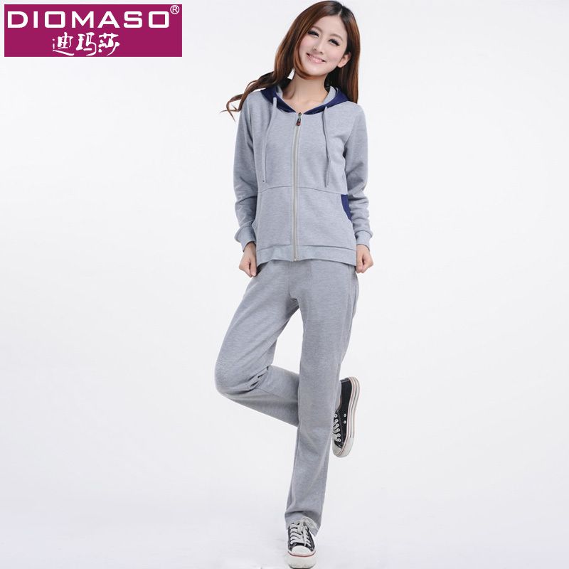 autumn and winter women's casual sportswear 100% cotton long-sleeve ... autumn and winter women's casual sportswear 100% cotton long-sleeve ...