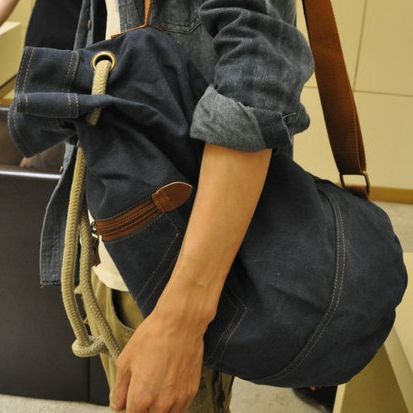 Compre Bolsos 2013 Del Dril De Algodón De Cubo Bolsa Casual Un Bolso De