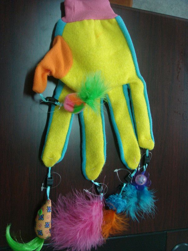 Cat Toys Cat Play Glove One Size Fits All Glovetoy Ten Pieces Of Free