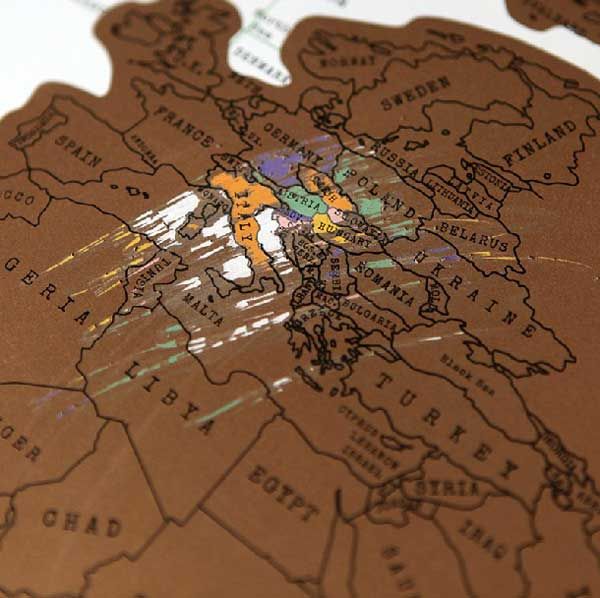 Scratch Map Of The World,Map Decoration,Map Play Paper Shops Crest