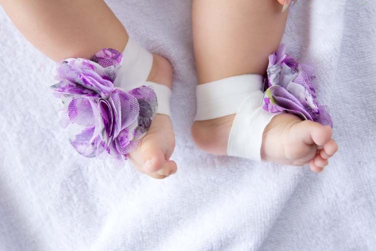 Baby Feet Flowers Baby Barefoot Sandals 3.33 | DHgate
