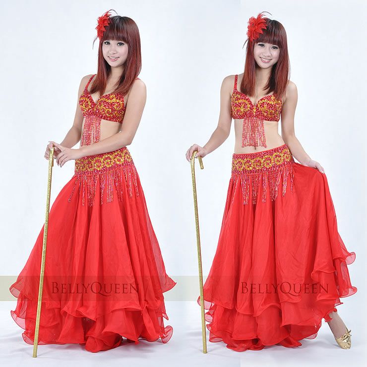 Belly Dance Costumes Set Clothes Bra+girdle Belly Dancing Clothing Women Wear Upscale Sets Belly