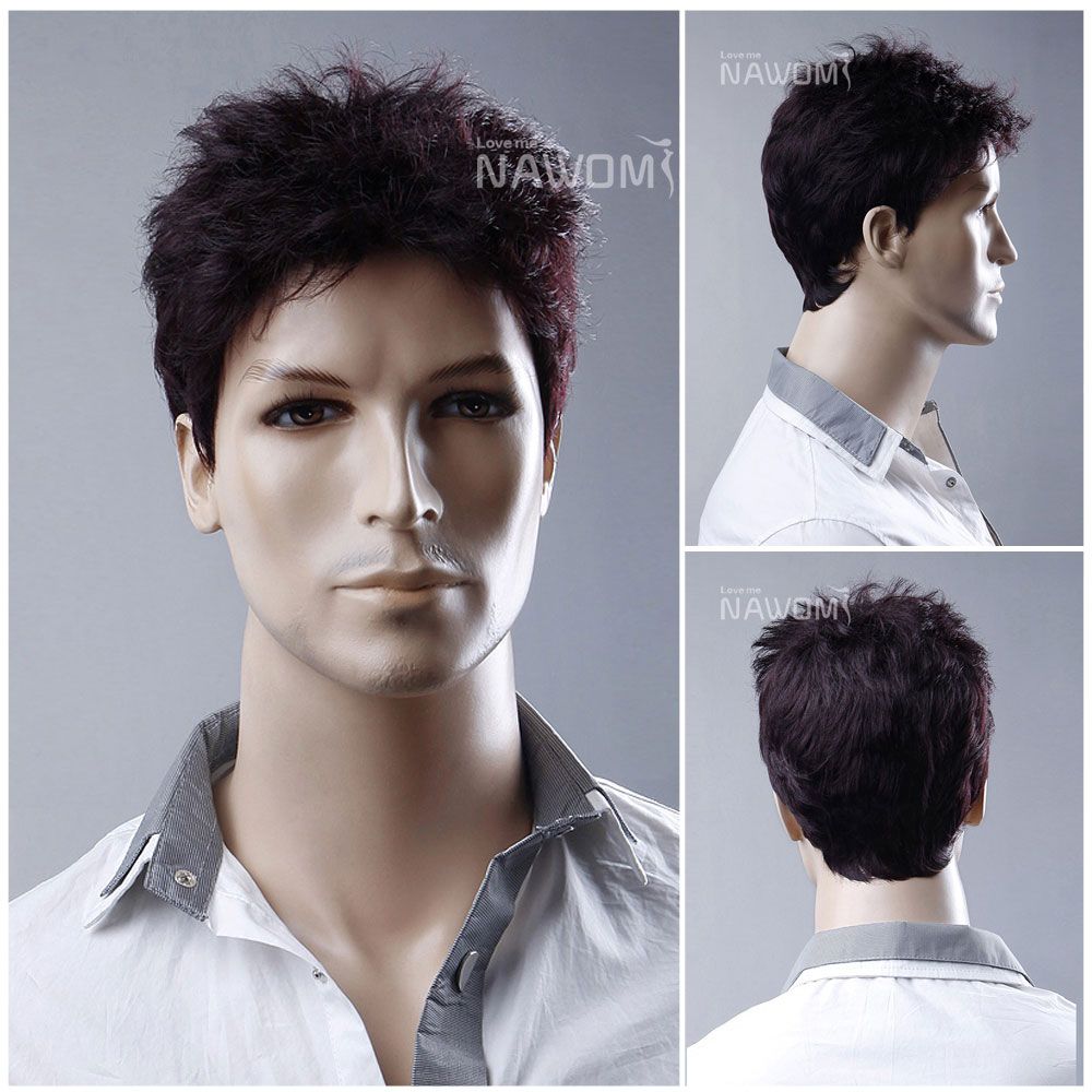Men Wigs Brown Hair Wigs Real Looking Hair Wig High Quality Wigs