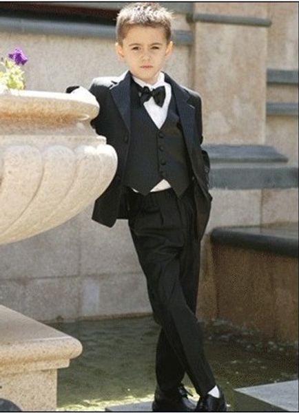 

Custom Made Kid Notch Collar Children Wedding Suit Boys Attire(Jacket+Pants+Tie+Waistcoat) G969