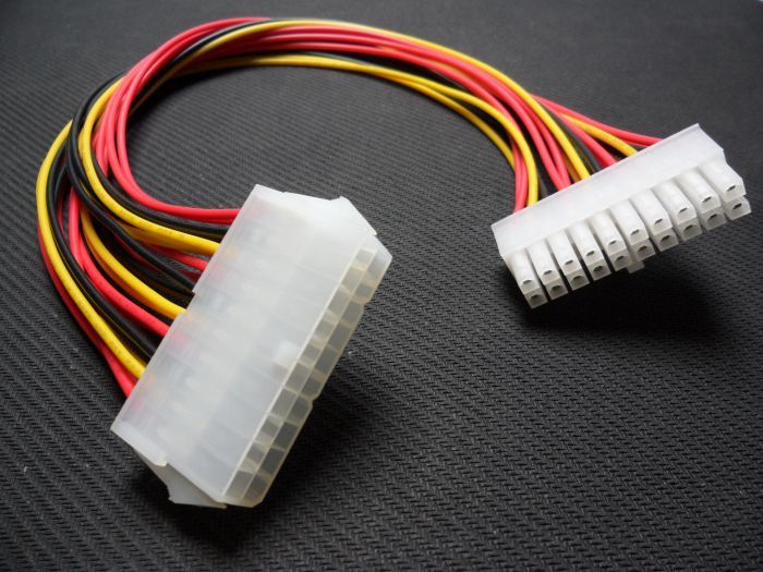Atx Power Supply Extension Cable 20 Pin Male To Female Rgb Cables