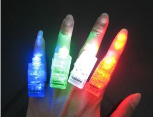 100 teile/los LED-Fingerlampe, Licht blinkendes Fingerlicht, optische Fingerlicht-Fingerlampe