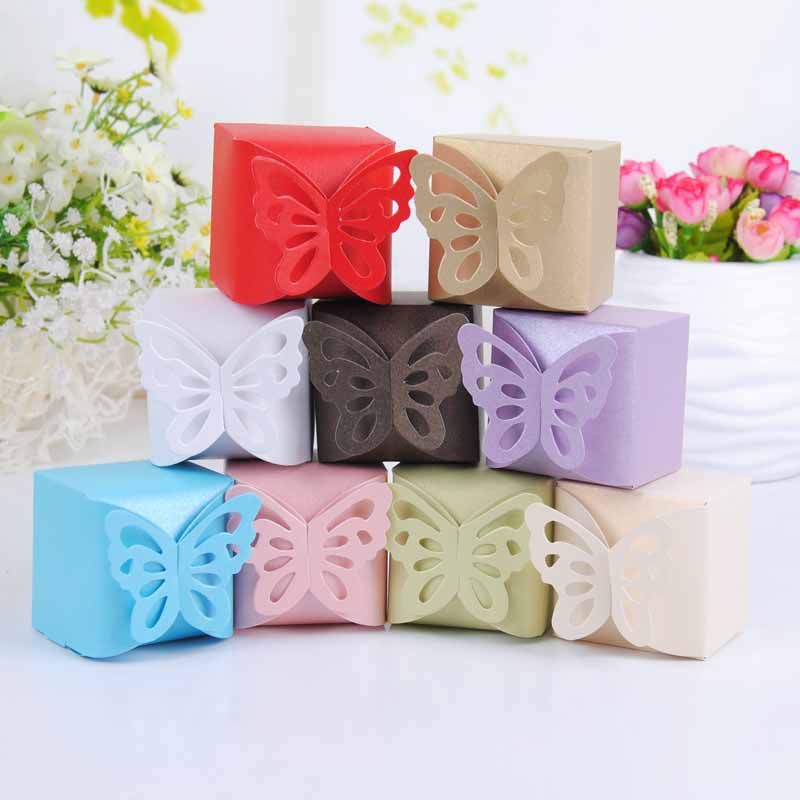Butterfly Favor Boxes Paper Fashion Gift Boxes For Party Butterfly Box